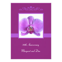 30. Hochzeitstag-Einladung -- Orchidee