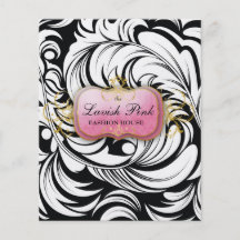 311-Lavish rosa Ganzseite-Flyer des Rosas |