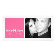 311-Love u. Kuss-Valentinsgruß-Foto-Karte Individuelle Photo Karten
