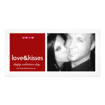 311-Love u. Kuss-Valentinsgruß-Foto-Karte Foto Karten