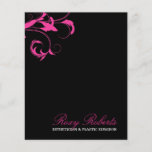 311 Roxy festes Rosa Flyerdruck