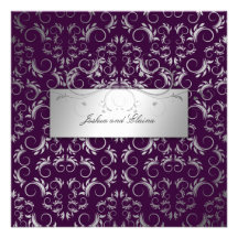 311-Silver erahnen | Aubergine Personalisierte Ankündigung