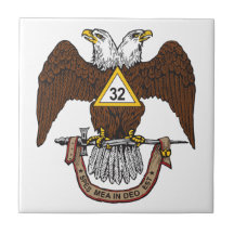 32. Grad-schottischer Ritus Brown Eagle Fliesen