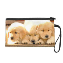 3 golden retriever-WelpenWristlet bagettes beutel