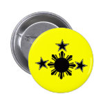 3 Sterne und ein Sun Anstecknadel