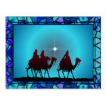 3 WISEMEN, STERN u. GRENZE durch SHARON SHARPE Postkarte