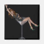 3D Martini Dame 1 Magnete
