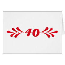 40 birthday karten