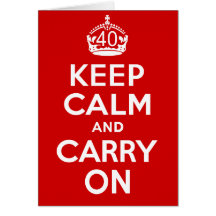 40. Geburtstag Grußkarte