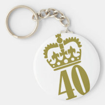 40. Geburtstag - Zahl - vierzig Schlüsselbänder