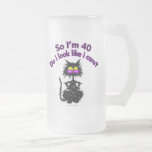 40. Geburtstags-Katzen-Geschenke Tee Tassen