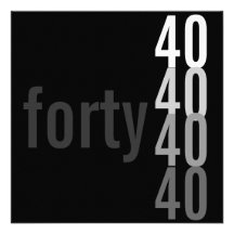 40. Geburtstags-Party Einladungen