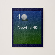 40. Geburtstagsgolfpuzzlespiel
