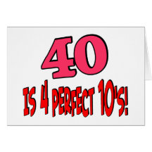 40 ist 4 perfekte 10s (ROSA) Karte