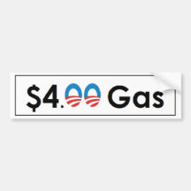 $4,00 Obama-Gas Auto Aufkleber