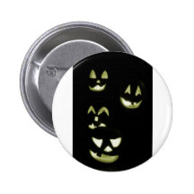 4 Lit-Kürbislaternen - Gelb Button