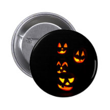 4 Lit-Kürbislaternen - Orange Buttons