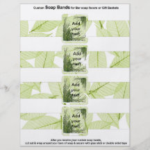 4 pro Blatt Bar-Seifen-Band verlässt PapierGastges Flyerdruck