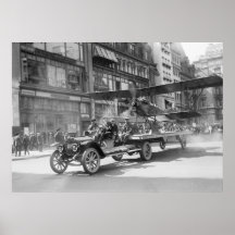 4. von Juli-Doppeldecker, frühe 1900s Plakate