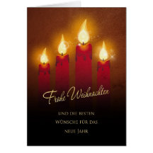 4 Weihnachtskerzen Karten