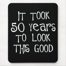 50. Geburtstag, 50 Jahre, zum dieses zu schauen gu Mauspad