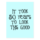 50. Geburtstag, 50 Jahre, zum dieses zu schauen gu Postkarten