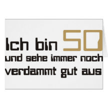 50. Geburtstag Grußkarten