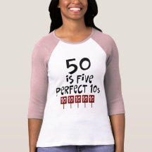 50. Geburtstagsgeschenke, 50 ist 5 perfekte 10s! T-shirts
