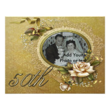 50. Hochzeitstageinladungsmitteilung