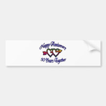 50 Jahre zusammen Auto Sticker