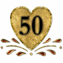 50. Jahrestag - Gold Fotostatuen