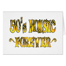 50er Musik für immer Grußkarte