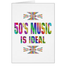 50er Musik ist ideal Karte
