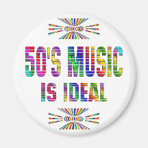 50er Musik ist ideal Magnete