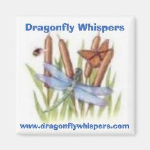 520116453, Libellen-Flüstern, www.dragonflywhi… Kühlschrankmagnet