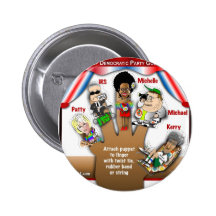 5 Demokrat Partiers Buttons