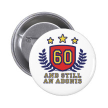 60. Geburtstag Button