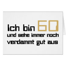 60 Geburtstag Karte