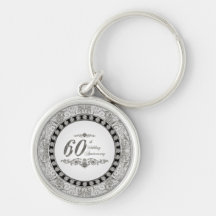 60. Hochzeitstag-Schlüsselkette Schlüsselbänder