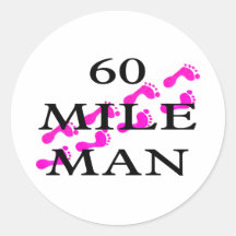 60-Meilen-Mann 8 Fuß Stickers