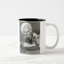 '60 tätowierte Dame Kaffeehaferl
