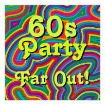 60er Party Einladung
