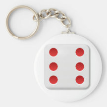 6 Dice Roll Key Chains