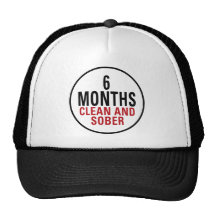 6 Monate säubern und ernüchtern Baseball Cap
