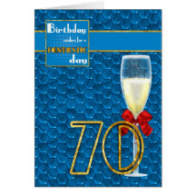 70. Geburtstag - geometrische Geburtstags-Karte Ch