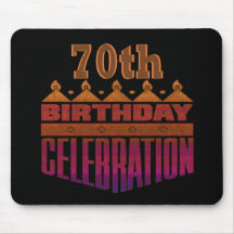 70. Geburtstags-Feier-Geschenke Mousepad