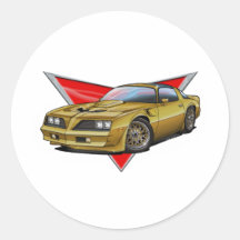 77-78 Gold Firebird Aufkleber