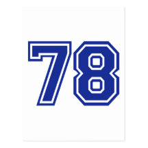 78 - Zahl Postkarten