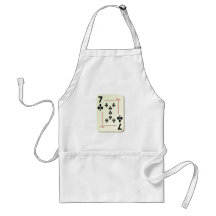 7 of Clubs Playing Card Aprons