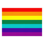 7 Streifen-Regenbogen-Gay Pride-Flaggen-Einladung